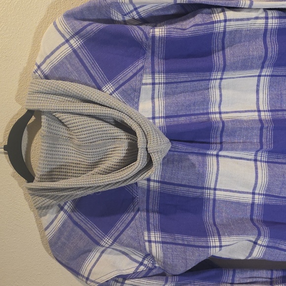 NWT Maurices Hooded Lightweight Flannel Shirt - Picture 6 of 8